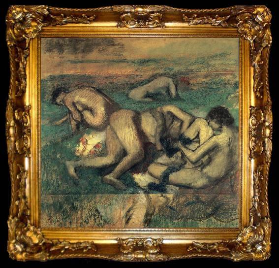 framed  Edgar Degas Baigneuses, ta009-2